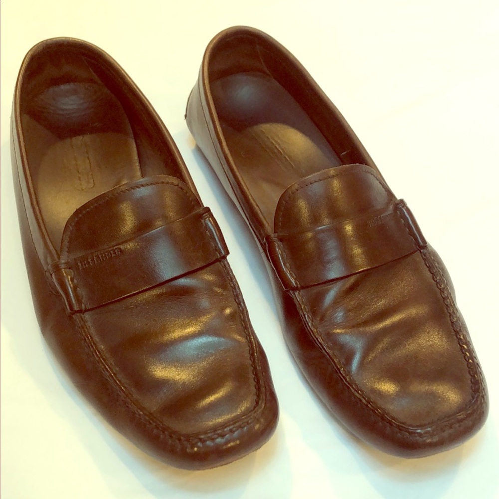 Jil Sanders Brown Leather Loafers